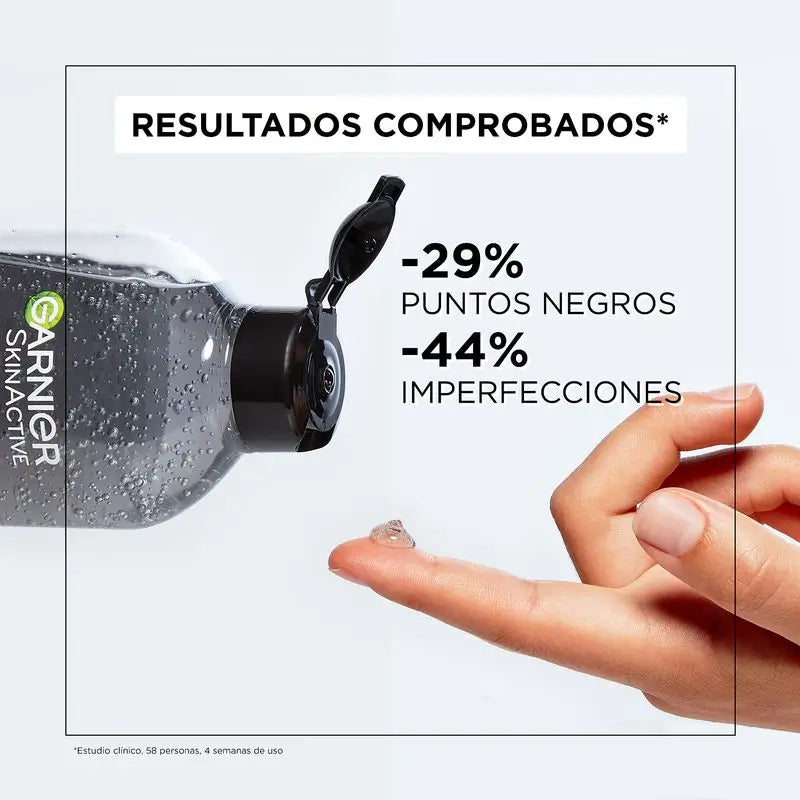 Garnier Pure Active Micellar Gel com Carvão Vegetal e Ácido Salicílico. 400 ml