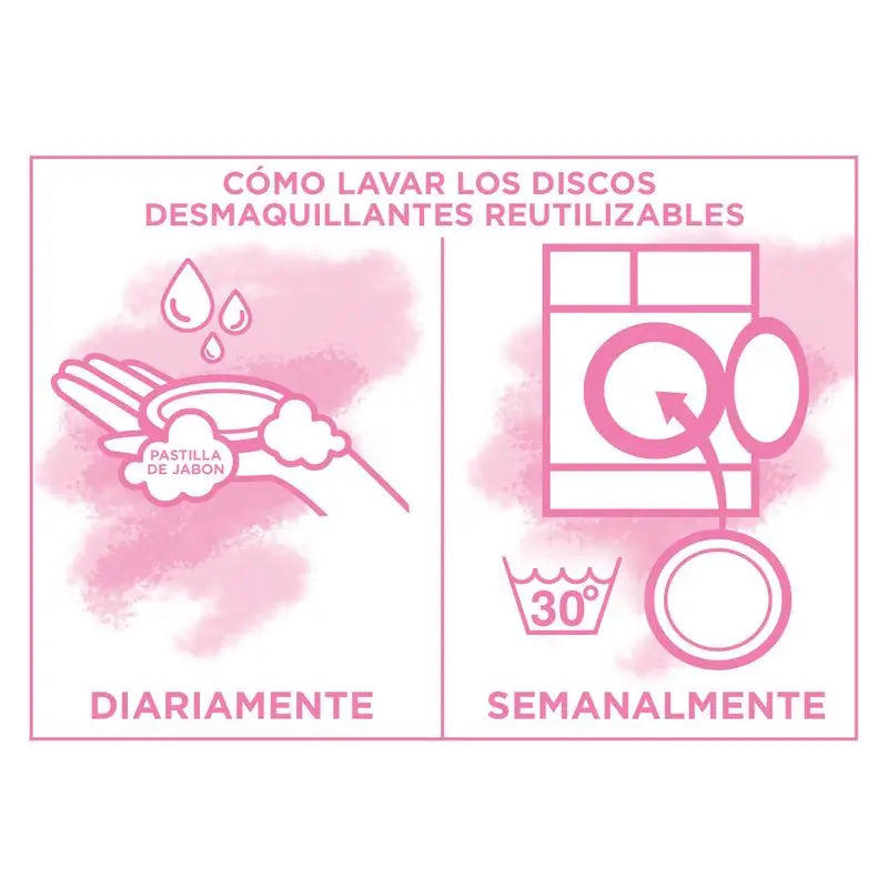 Discos desmaquilhantes de microfibra reutilizáveis Garnier Skin Active