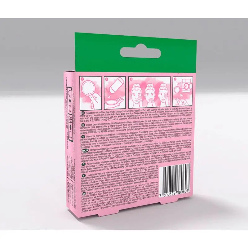 Discos desmaquilhantes de microfibra reutilizáveis Garnier Skin Active