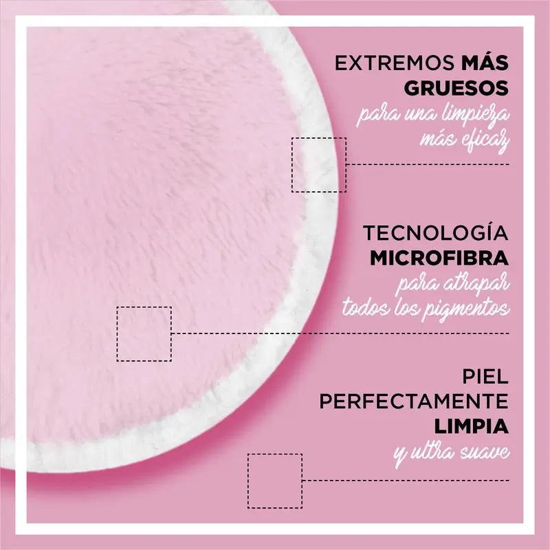 Discos desmaquilhantes de microfibra reutilizáveis Garnier Skin Active