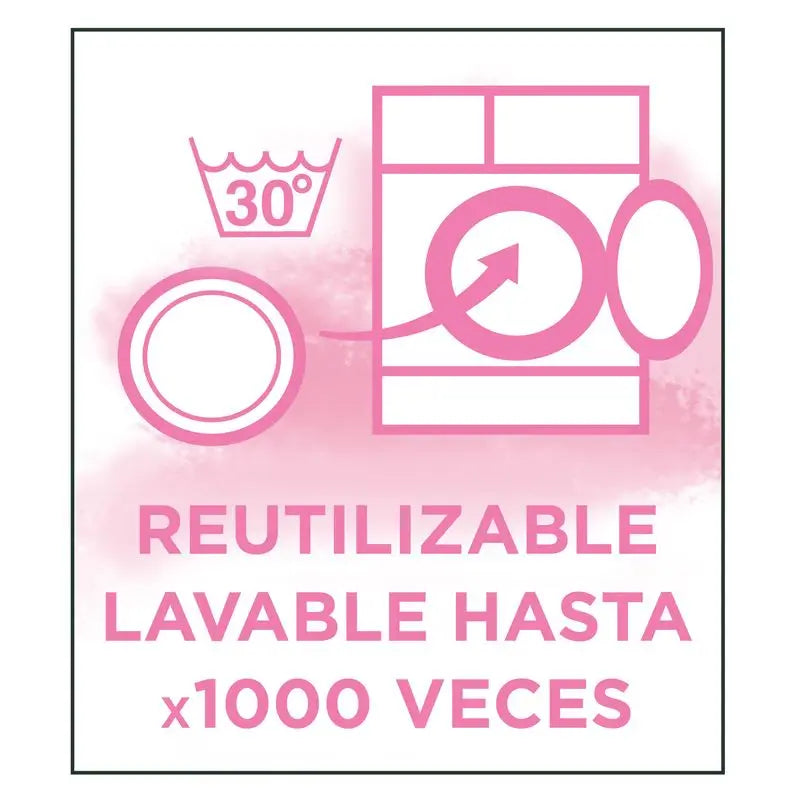 Discos desmaquilhantes de microfibra reutilizáveis Garnier Skin Active