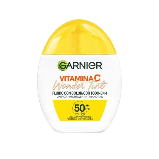 Garnier Proteção Diária UV Vitamina C Tonalidade Maravilhosa Spf50+, Tom Claro , 40 ml