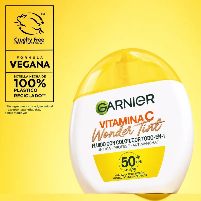 Garnier Proteção Diária Uv Vitamina C Matiz Maravilhosa Spf50+, Tom Médio , 40 ml
