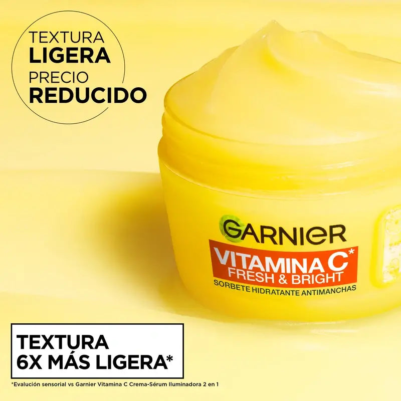Garnier Vitamin C Fresh & Bright Anti-Blemish Creme Sorbet Hidratante, 85 ml