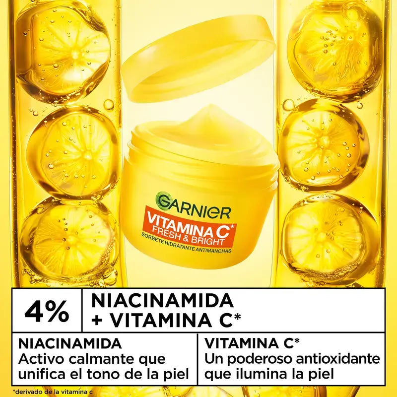 Garnier Vitamin C Fresh & Bright Anti-Blemish Creme Sorbet Hidratante, 85 ml