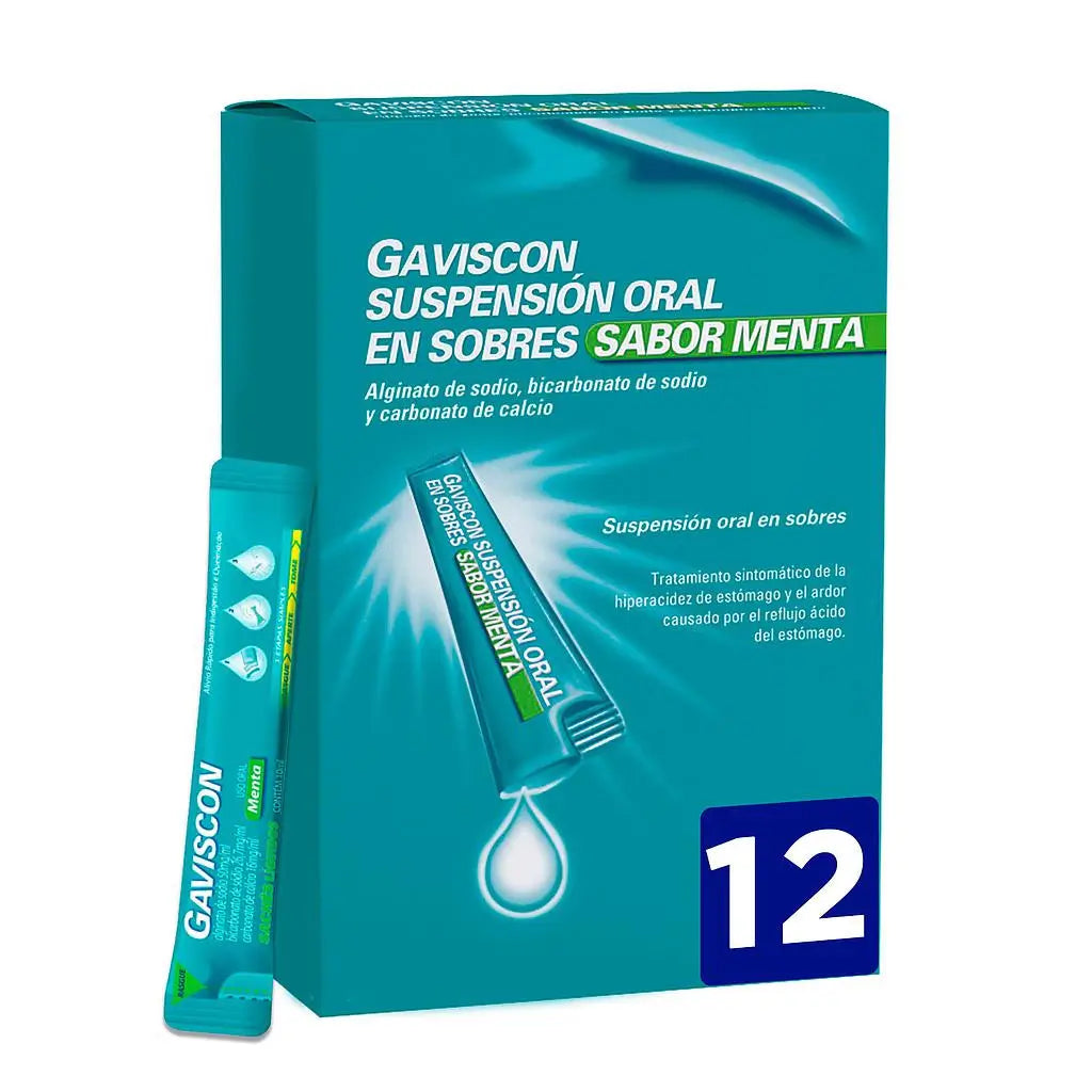 Gaviscon 12 saquetas Sabor a menta