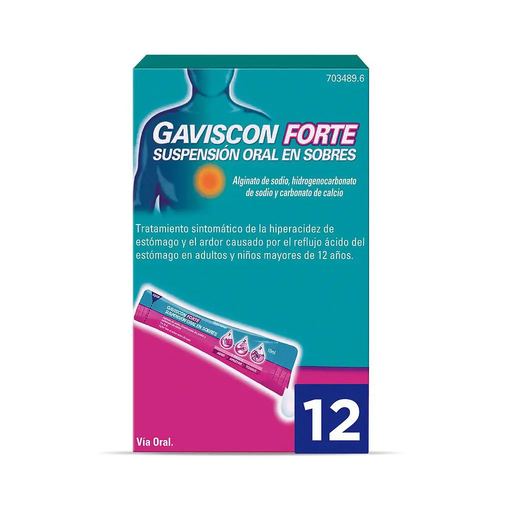 Gaviscon Forte Suspensão Oral, 12 Envelopes