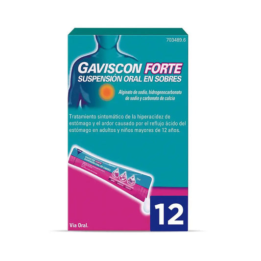 Gaviscon Forte Suspensão Oral, 12 Envelopes