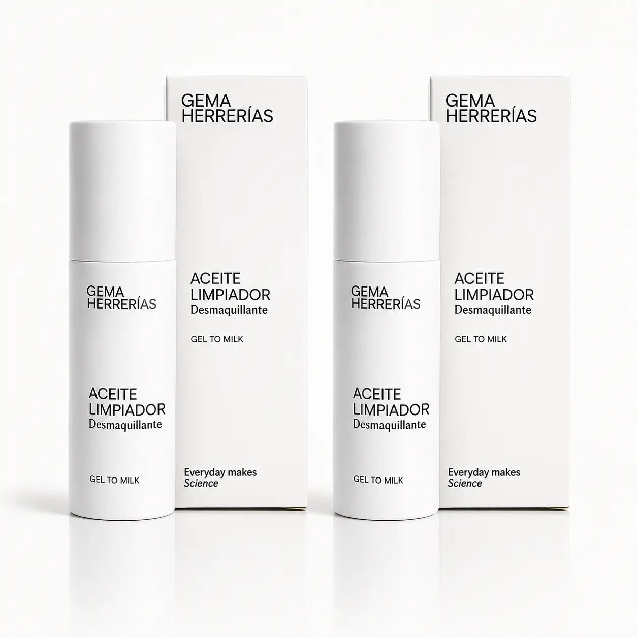 Gema Herrerías Óleo de Limpeza e Desmaquilhante Gel com Leite ,2x150 ml