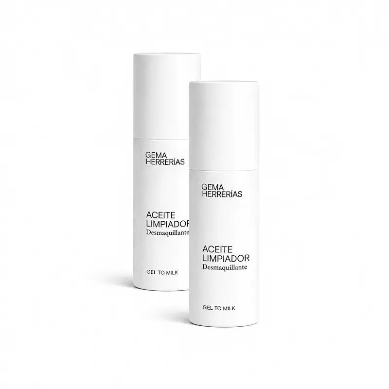 Gema Herrerías Óleo de Limpeza e Desmaquilhante Gel com Leite , Embalagem 2 x 150 ml