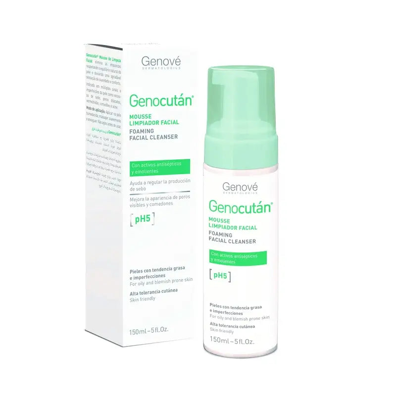 Genové Genocutan Mousse de Limpeza Facial , 150 ml
