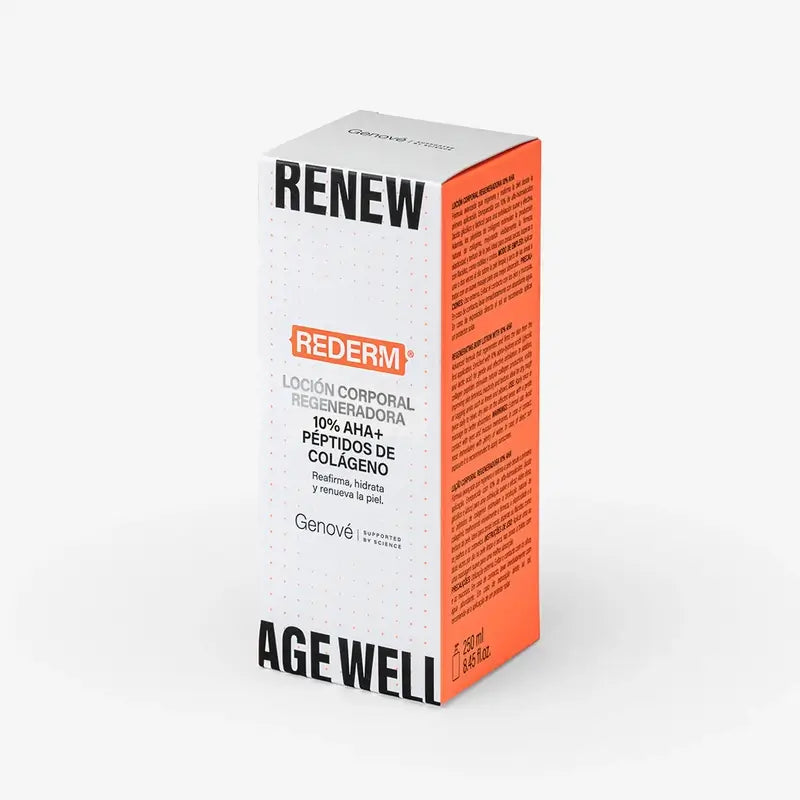Genové Rederm 10% Aha Loção Regeneradora para o Corpo, 250 ml