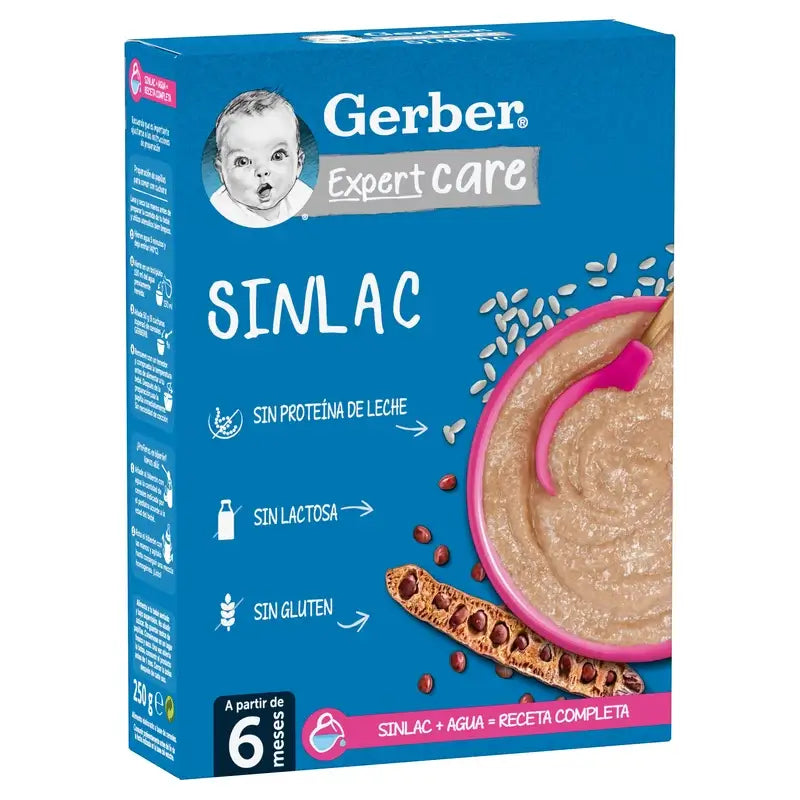 Gerber Papilla Expertcare Sinlac, a partir dos 6 meses, 250 gr