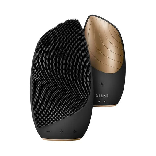 Geske Thermal Sonic Facial Brush - 6 em 1 - Black Gold
