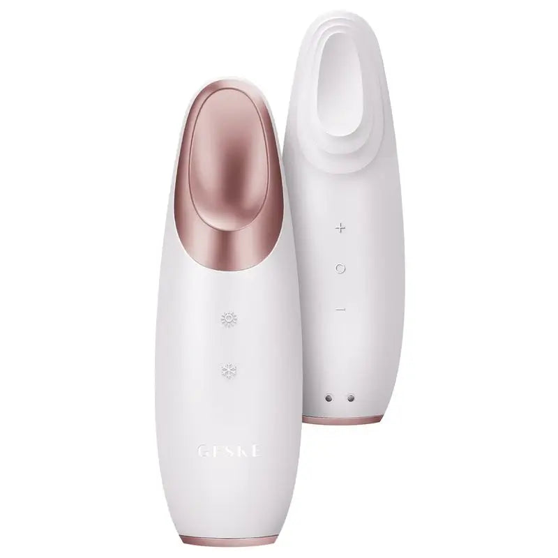 Geske Energizador de Olhos Quente e Frio | 6 em 1 | Branco Ouro Rosa