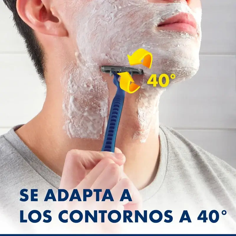 Gillette Blue Ii Max lâminas de barbear descartáveis X10, 2 lâminas gel lubrificante