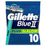 Gillette Blue Ii Plus Slalom Lâminas de barbear descartáveis, 10 unid.