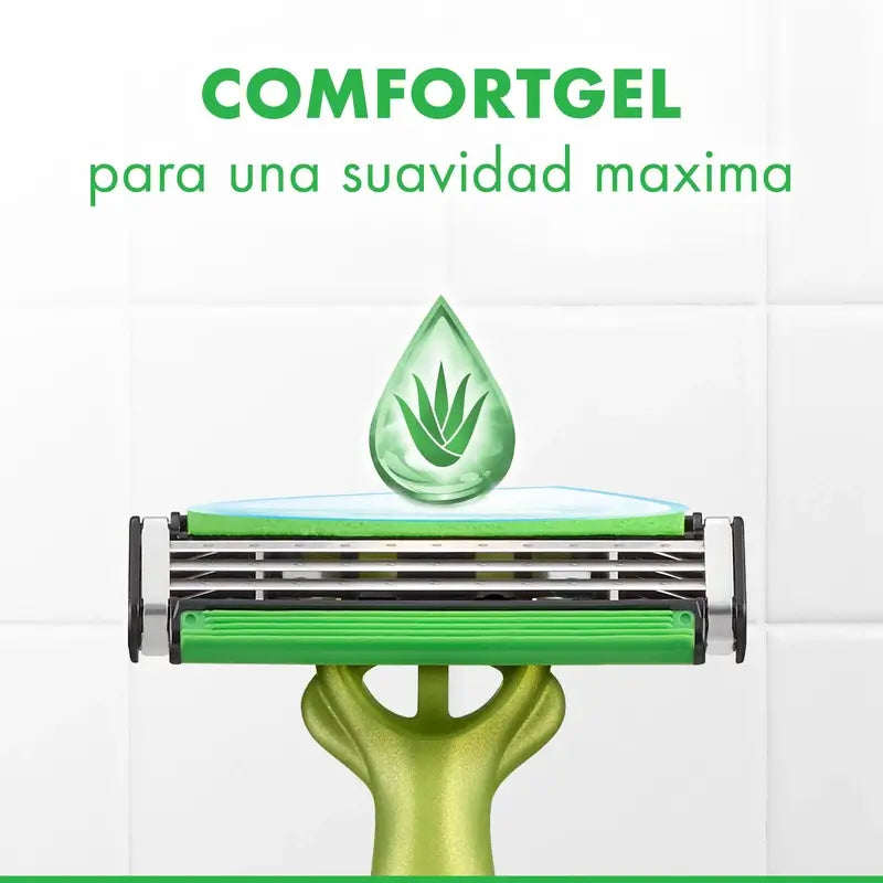 Gillette Blue3 Sensitive Navalha Descartável para Homem , 5 unid.