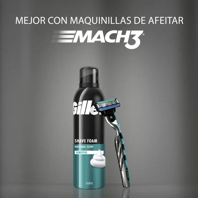 Espuma de barbear Gillette Classic para homem , 200 ml
