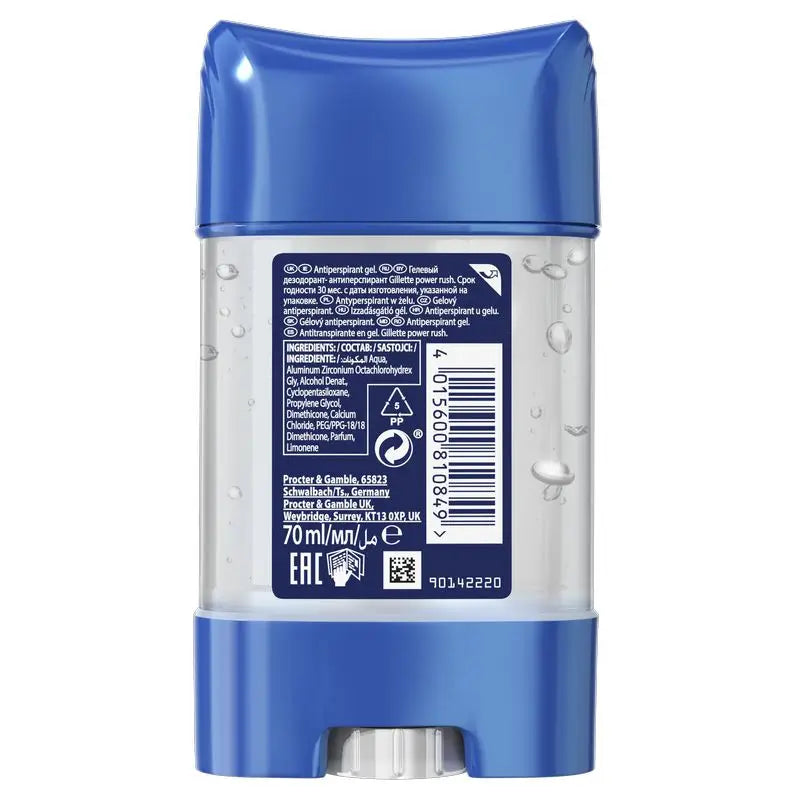 Desodorizante Gillette Gel Anti-Perspiração Power Rush 70Ml