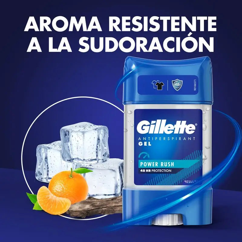 Desodorizante Gillette Gel Anti-Perspiração Power Rush 70Ml