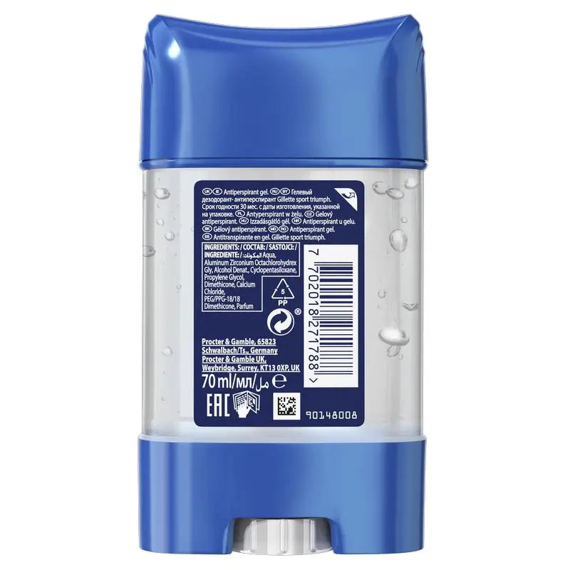 Desodorizante Gillette Gel Anti-transpiração Triumph Sport 70Ml