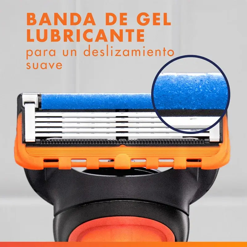 Gillette Fusion5 Proglide 4 Recargas de substituição para lâminas de barbear Fita de gel lubrificante, 4 peças