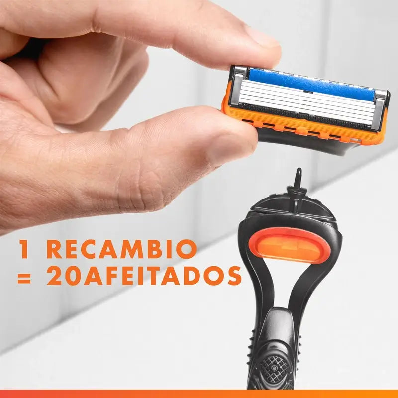 Gillette Fusion5 Proglide 4 Recargas de substituição para lâminas de barbear Fita de gel lubrificante, 4 peças