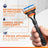 Gillette Fusion5 Proglide 4 Recargas de substituição para lâminas de barbear Fita de gel lubrificante, 4 peças