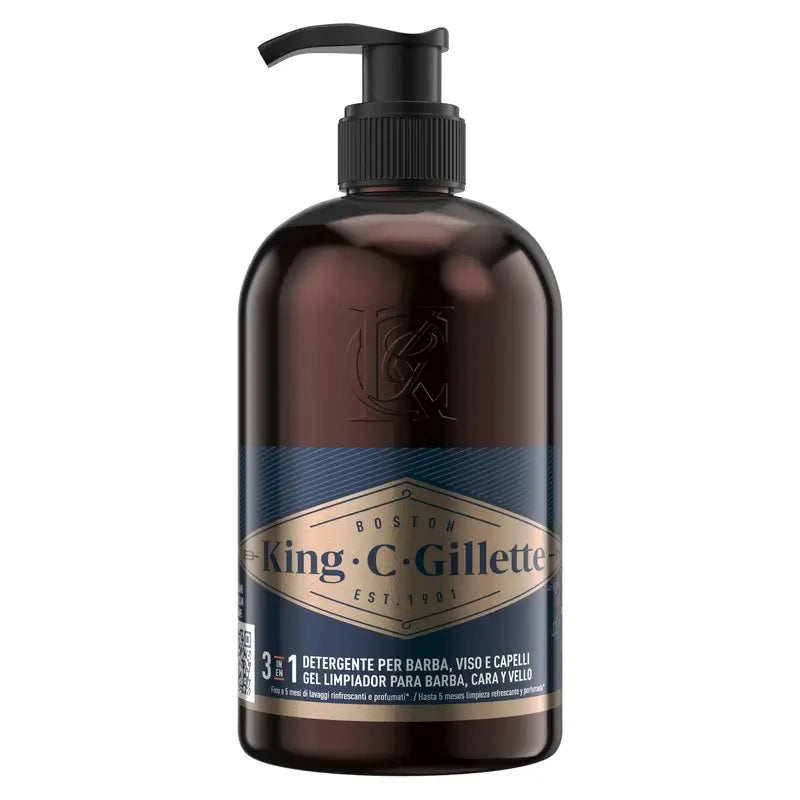 Gillette King C. Gel para a barba e rosto , 350 ml