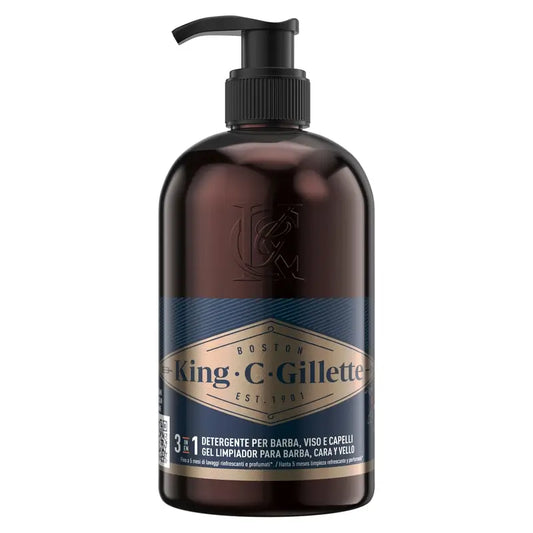 Gillette King C. Gel para a barba e rosto , 350 ml