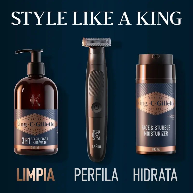 Gillette King C. Gel para a barba e rosto , 350 ml
