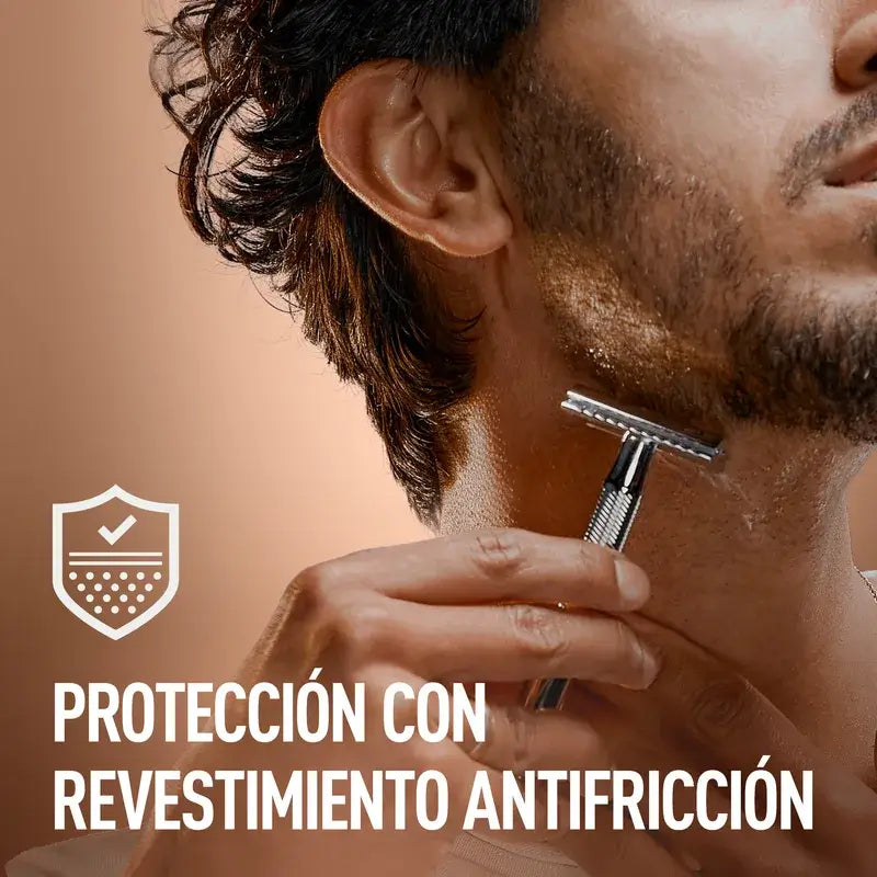 Gillette King C. Lâmina de barbear de dois gumes + 5 lâminas