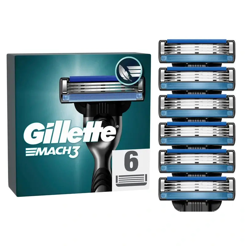 Gillette Mach3 Refil para homem, 6 recargas