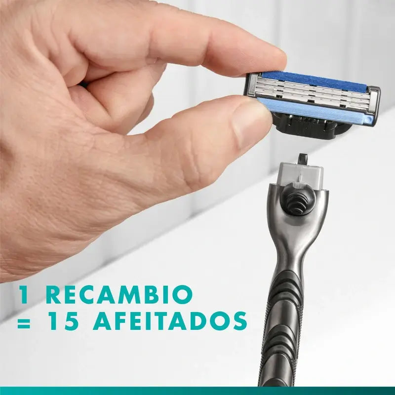 Gillette Mach3 Refil para homem, 6 recargas
