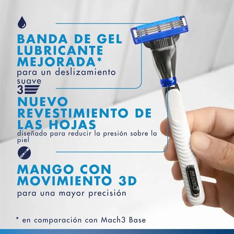 Gillette Mach3 Turbo Men's, 8 Recargas