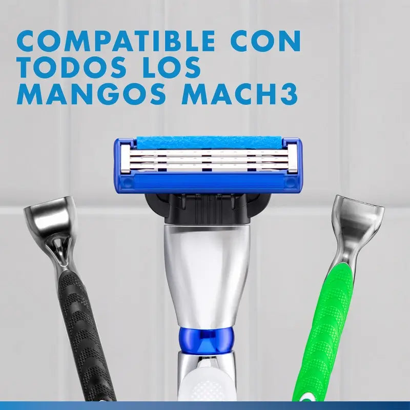 Gillette Mach3 Turbo Men's, 8 Recargas