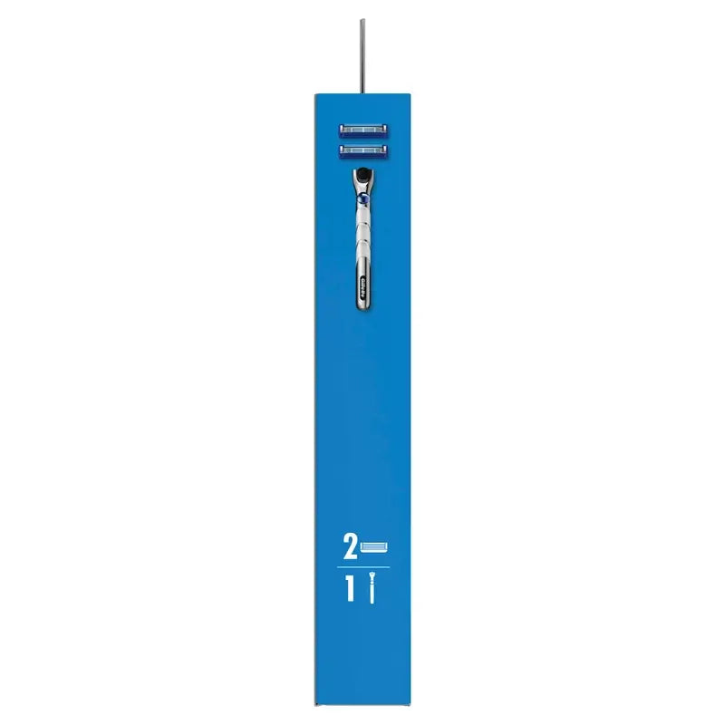 Navalha de barbear para homem Gillette Mach3 Turbo + 2 recargas
