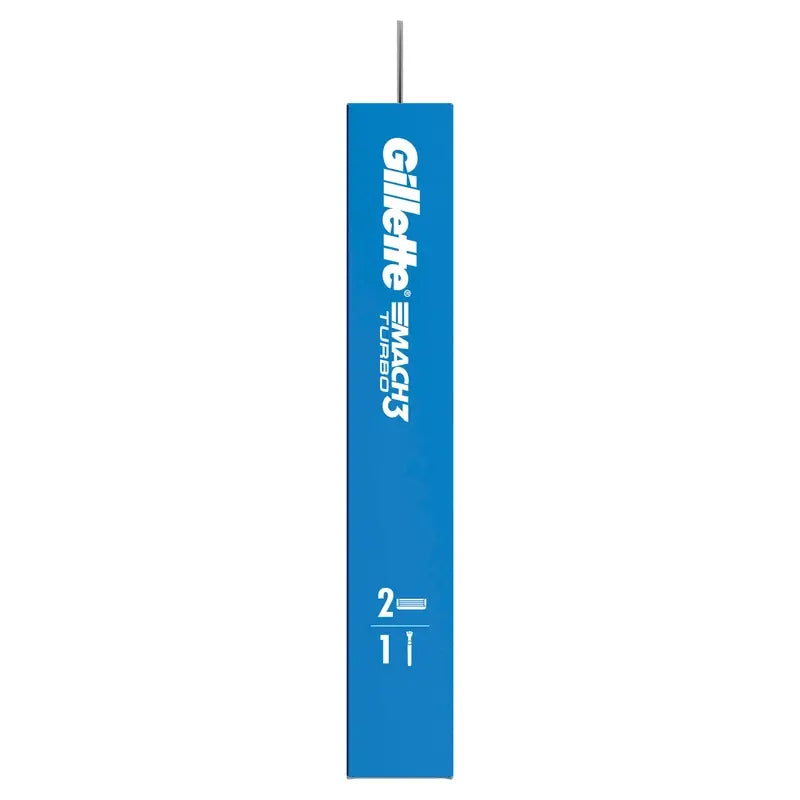 Navalha de barbear para homem Gillette Mach3 Turbo + 2 recargas
