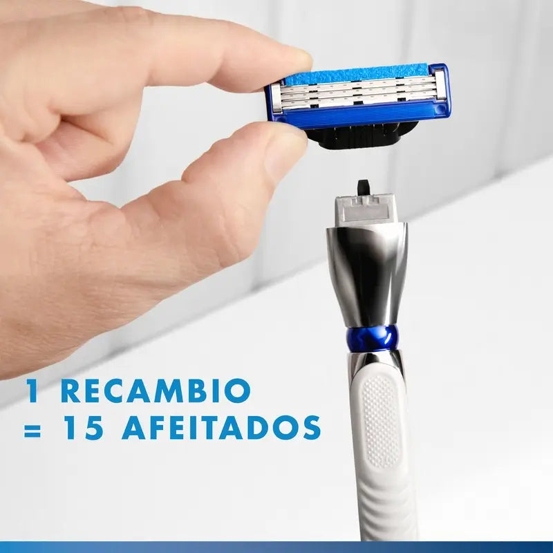 Navalha de barbear para homem Gillette Mach3 Turbo + 2 recargas