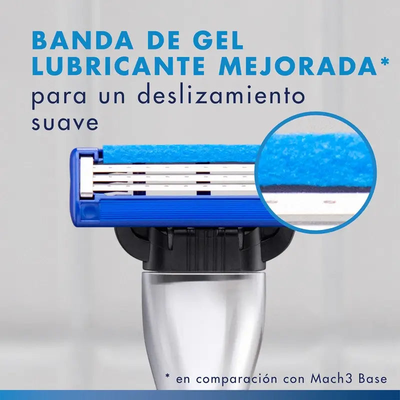Navalha de barbear para homem Gillette Mach3 Turbo + 2 recargas