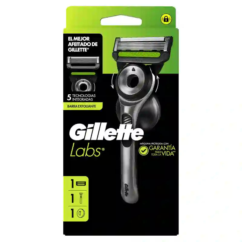 Máquina de barras esfoliantes Gillette + 1 recarga + cabide