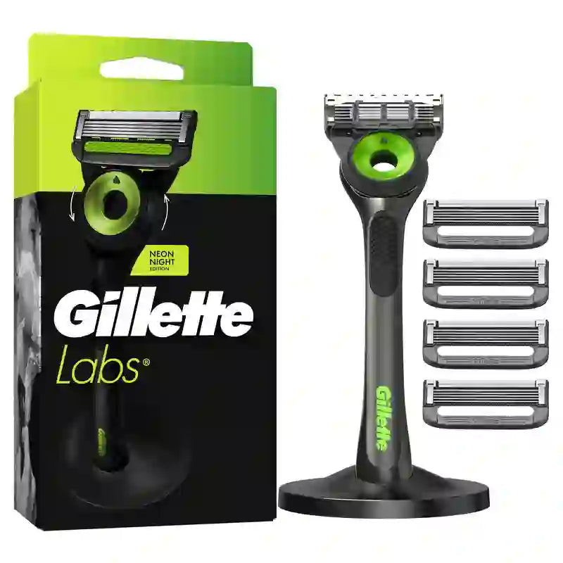 Máquina esfoliante em barra Gillette + 5 recargas + base