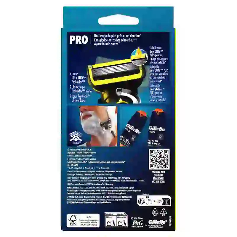 Máquina Gillette Fusion Proshield Fusion + 2 recargas