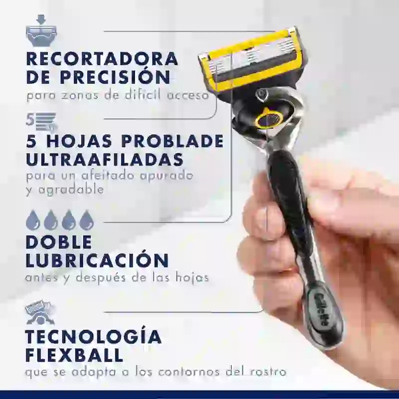 Máquina Gillette Fusion Proshield Fusion + 2 recargas