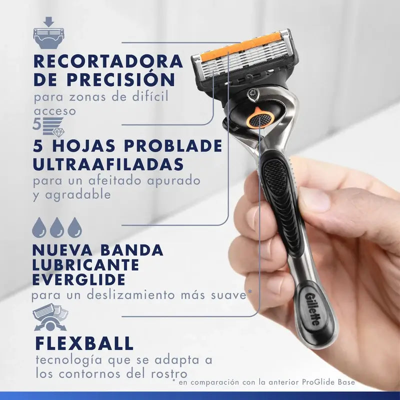 Gillette Proglide Navalha de barbear para homem , 1 cabo + 1 recarga