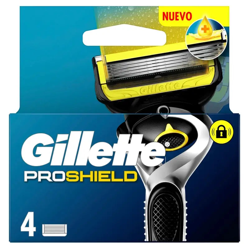 Gillette Proshield Men's Razor Refills, 4 pcs.