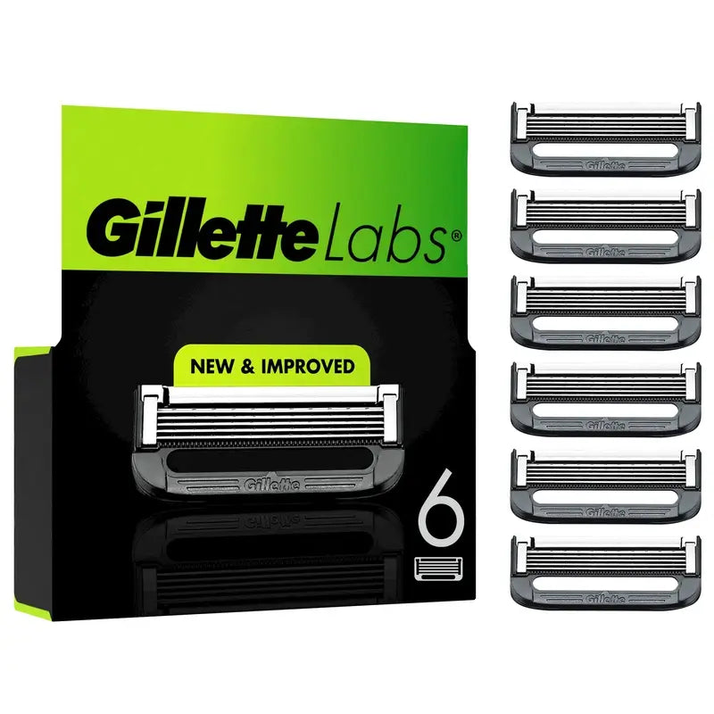 Gillette Labs Refil, 6 Recargas, 1 Peça