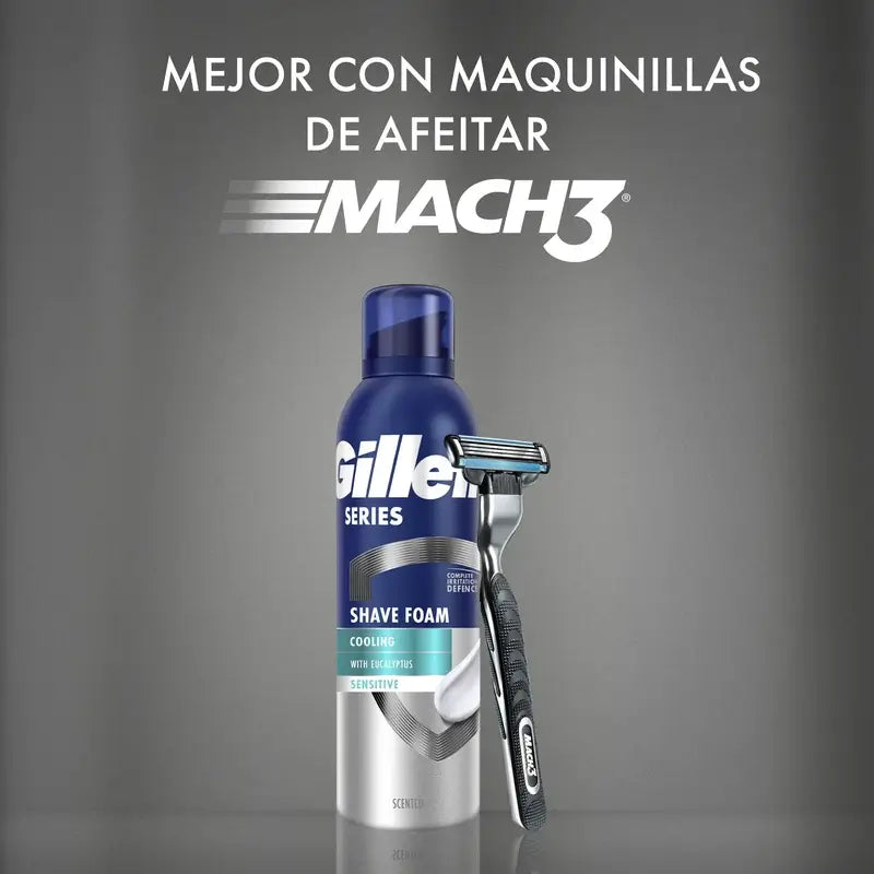 Gillette Series Eucalipto Espuma de Barbear Refrescante , 250 ml