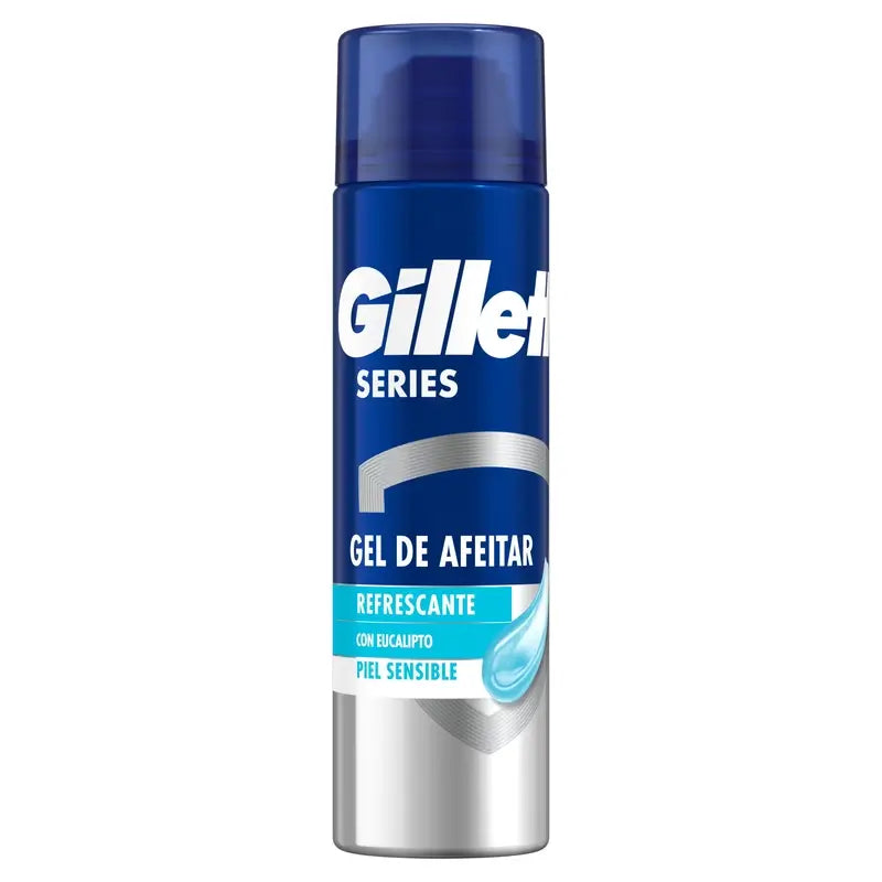 Gel de barbear Gillette Series Men's Refreshing Eucalyptus, 200 ml